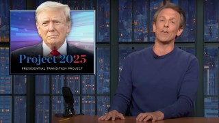 Seth Meyers Shreds Trump’s Attempt to Distance Himself From Project 2025: ‘A Flagrant Lie’ | Video