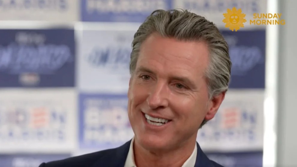 Gavin Newsom on CBS News Sunday Morning